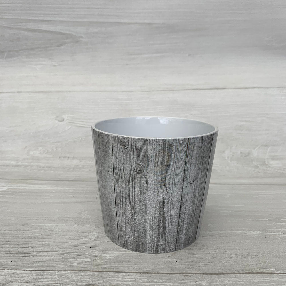 Scheurich White Timber Pot