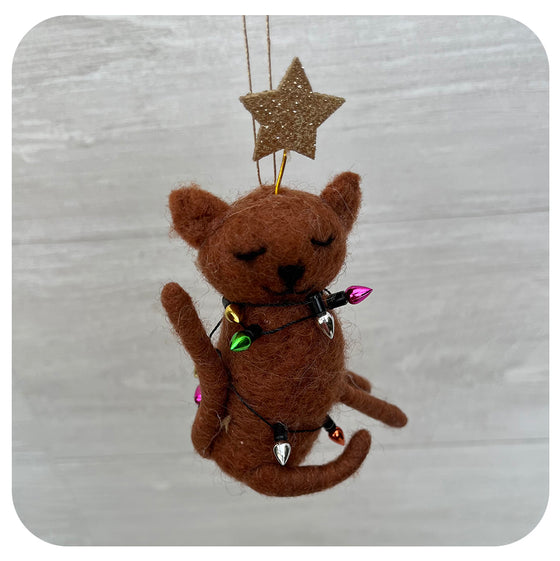 Felt Christmas Cats