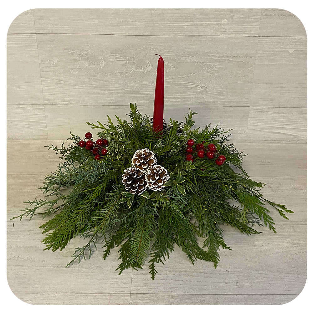 Medium Cone and Berry Centrepiece