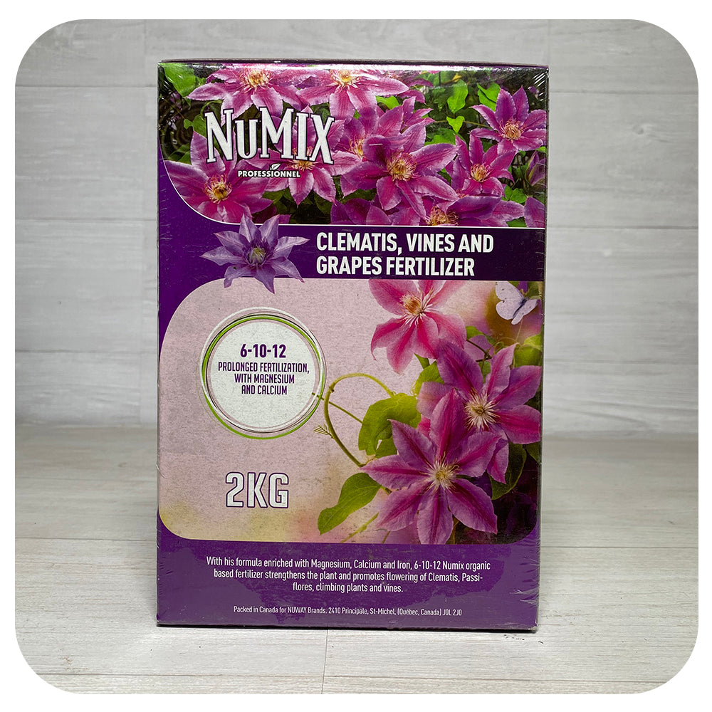 fertilizer for clematis plants NuMix Clematis, Vine and Grape Fertilizer 6-10-12