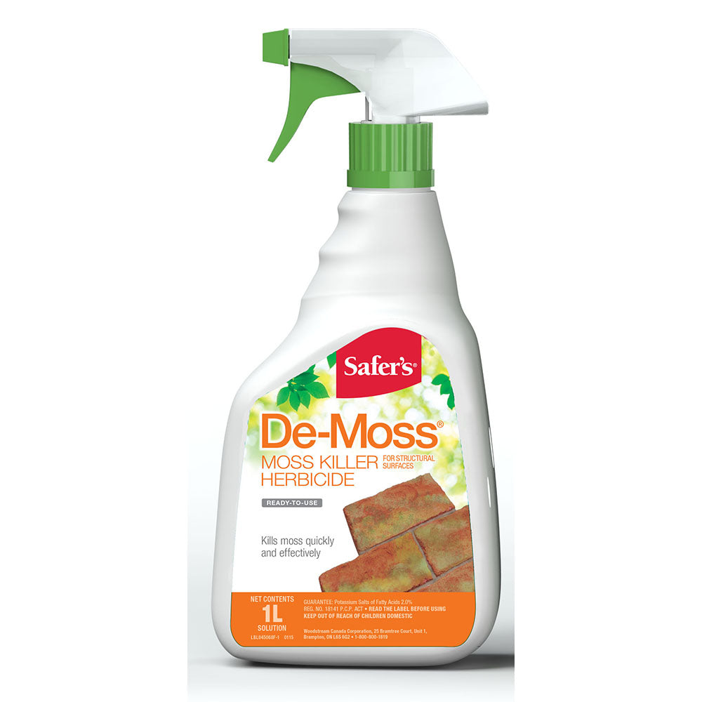 moss killing herbicide Safer's De-Moss Moss Killer