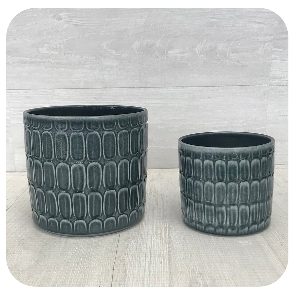 Glazed Patterned Pot