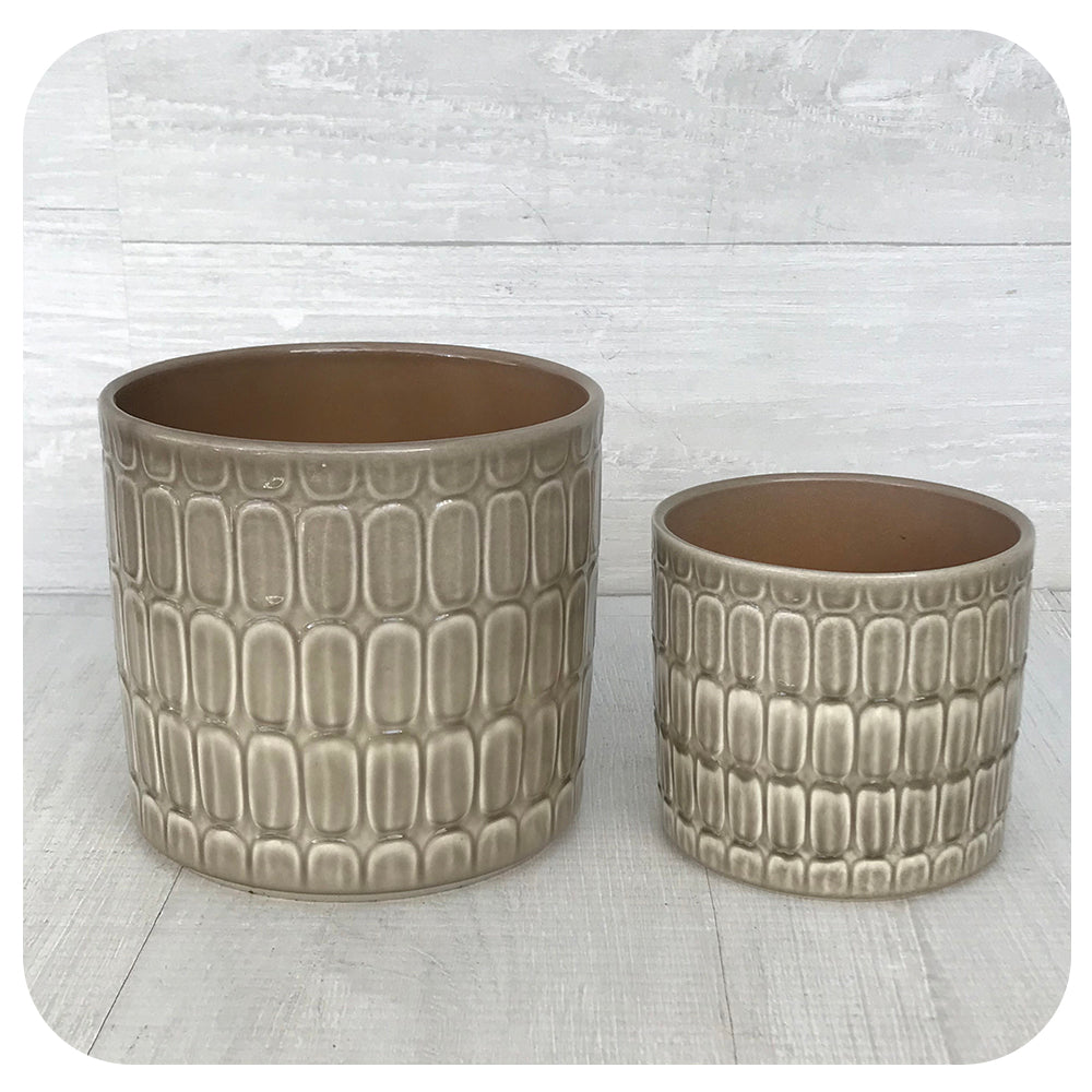 Glazed Patterned Pot