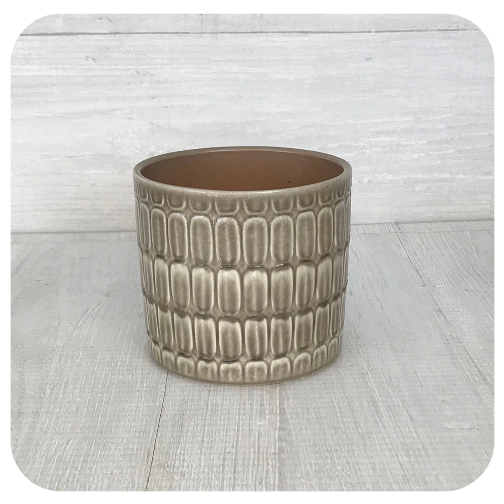 Glazed Patterned Pot