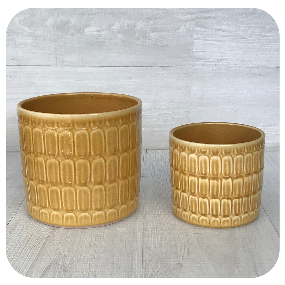 Glazed Patterned Pot