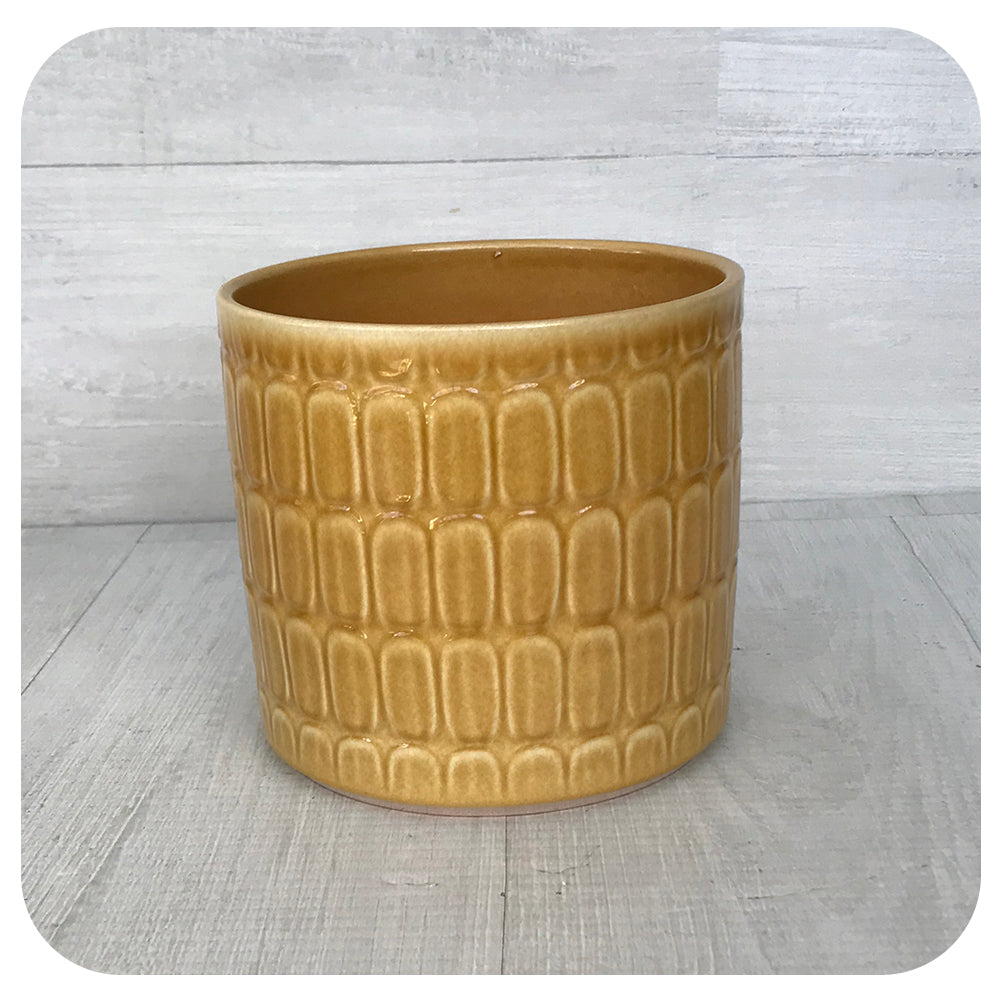 Glazed Patterned Pot