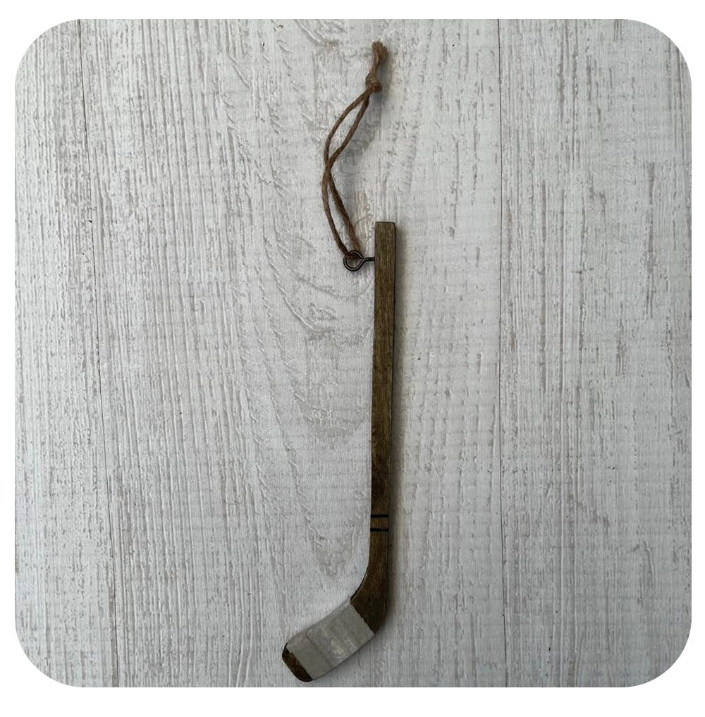 Miniature Hockey Stick Ornament