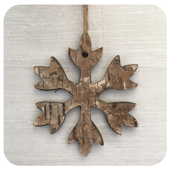 Wood Snowflake Ornament