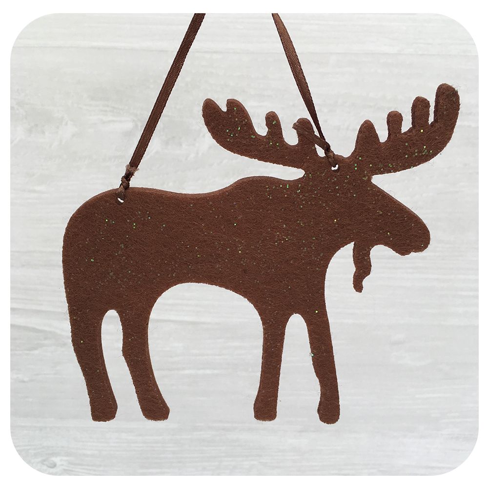 Felt Moose Decor