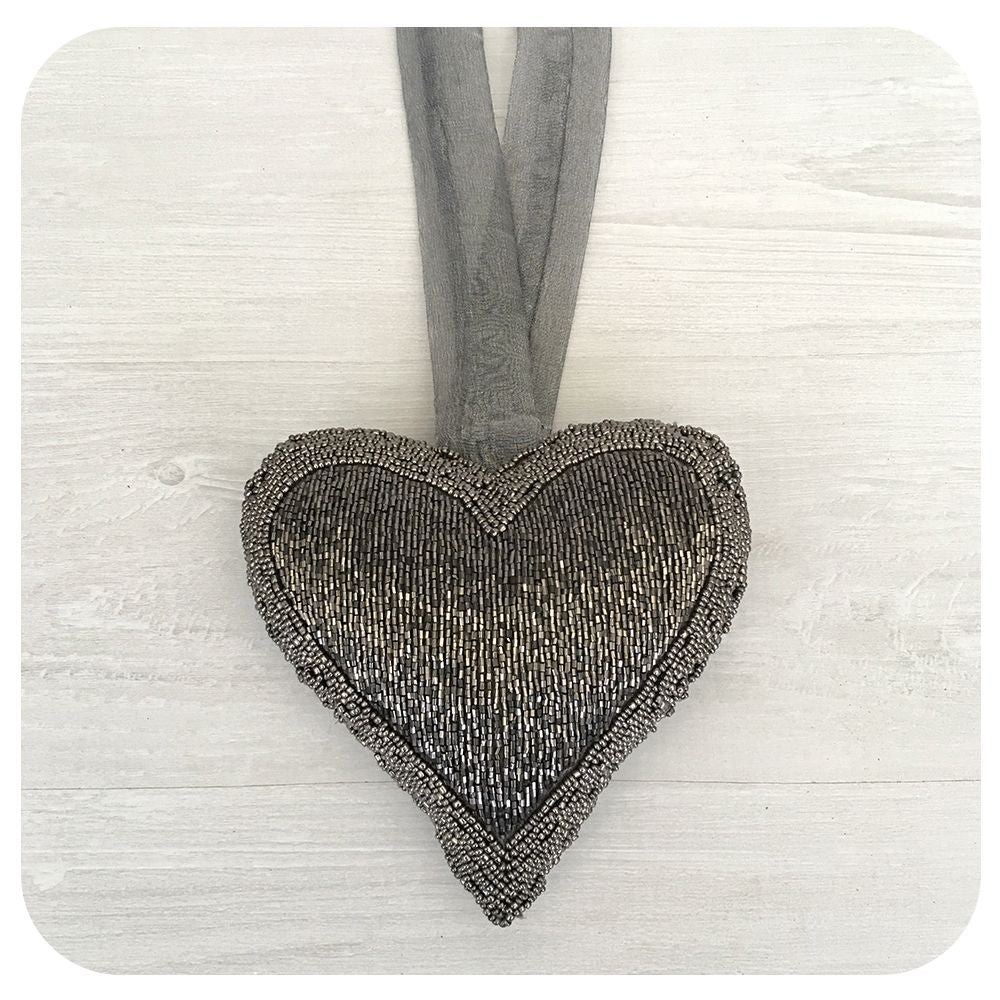 Beaded Heart Ornament