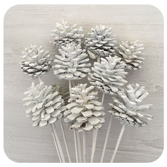 Snowy Pinecone Decor