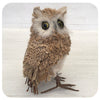 Brown Wool Standing Owl
