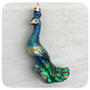 Glass Peacock Ornament