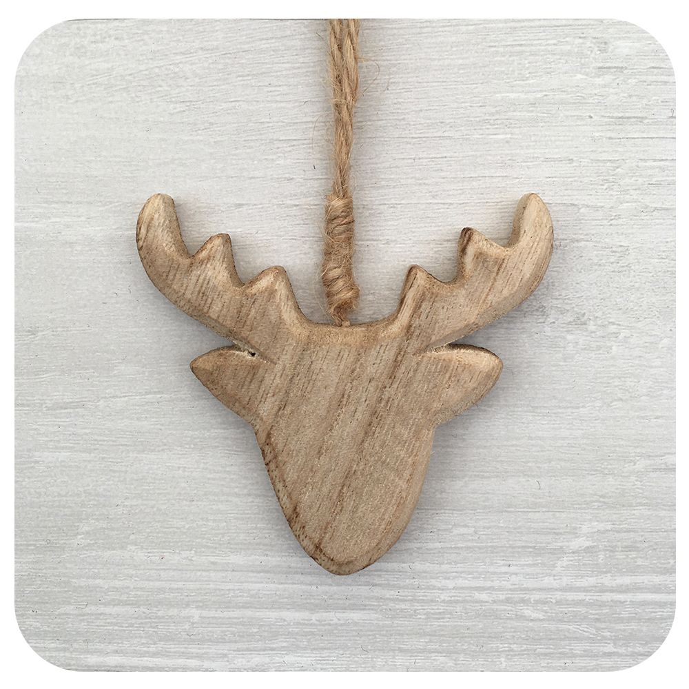 Wooden Deer Head