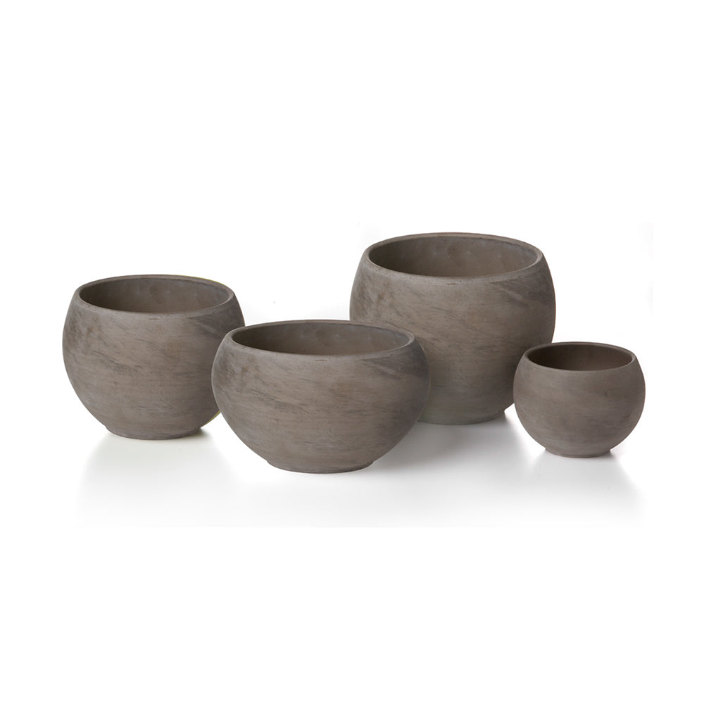 Luna Sphere Pot - Gray/ Basalt