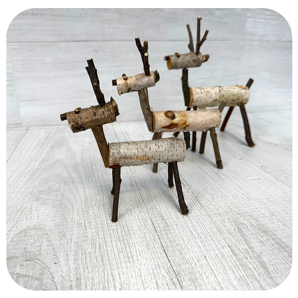 Miniature Birch Reindeer