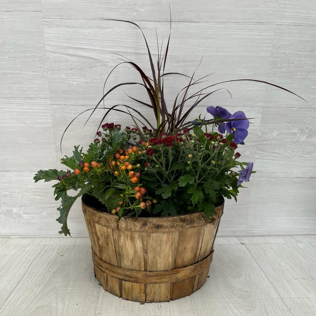 Autumn Arrangement 10" Round Mini Bushel