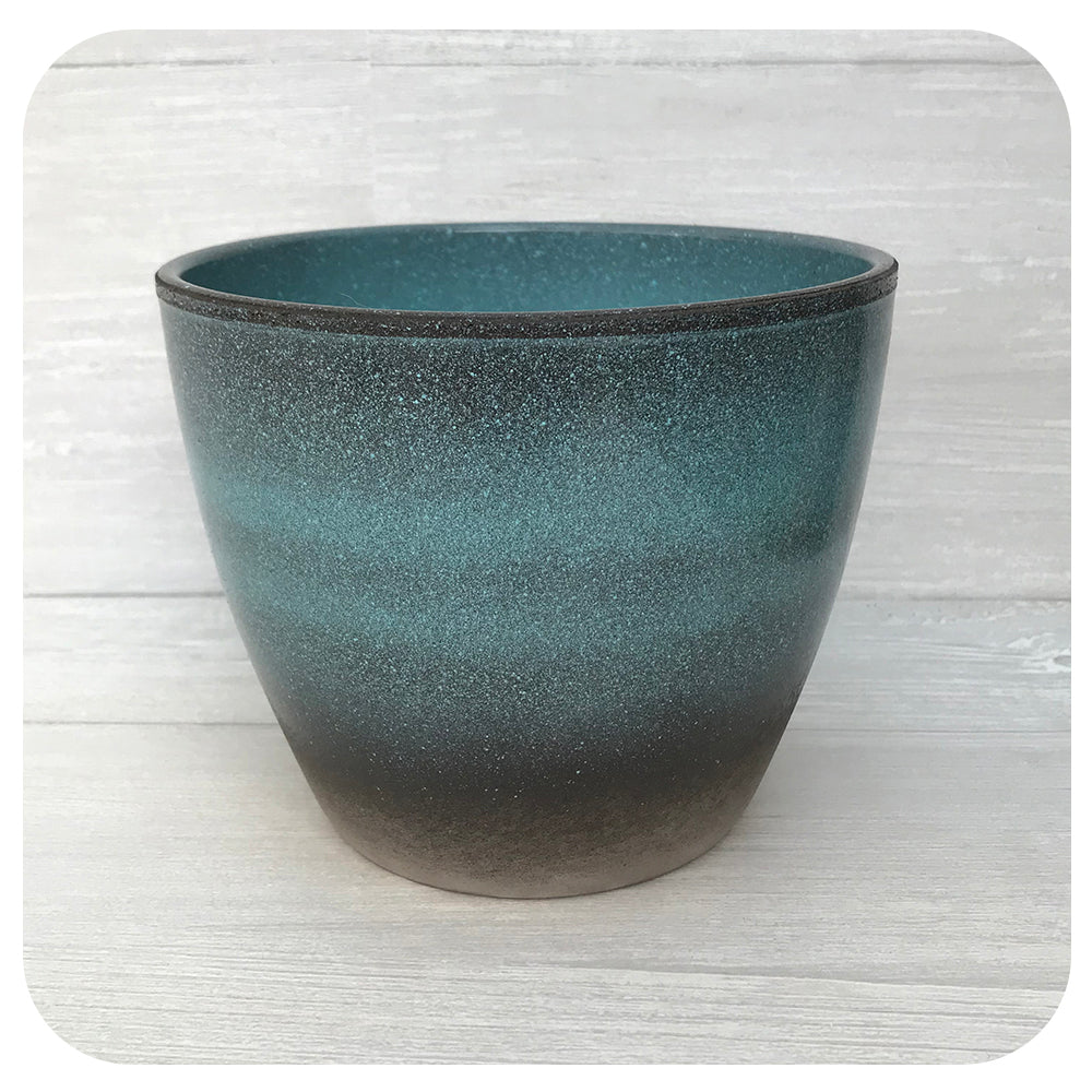 Ocean Glazed Pot