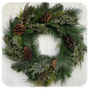 Faux- Mixed Wreath with Juniper and Pine Cones