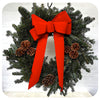 Classic Bow and Cone Wreath