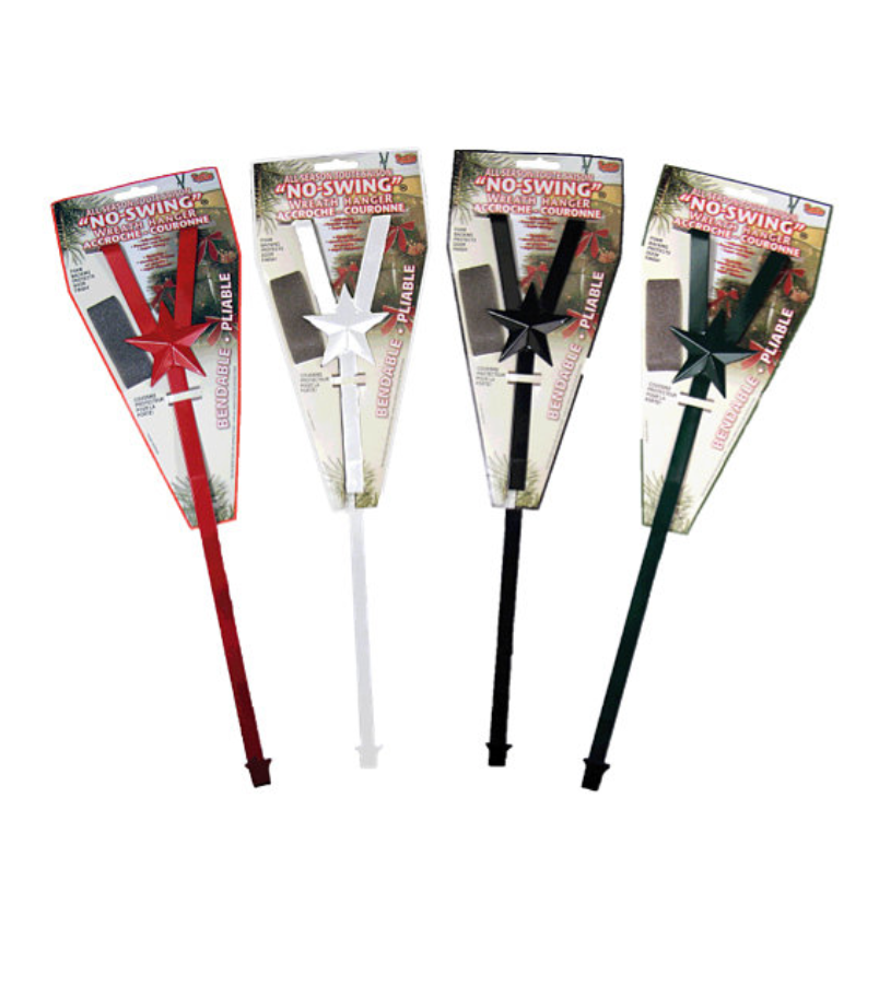 No Swing Adjustable Wreath Hangers